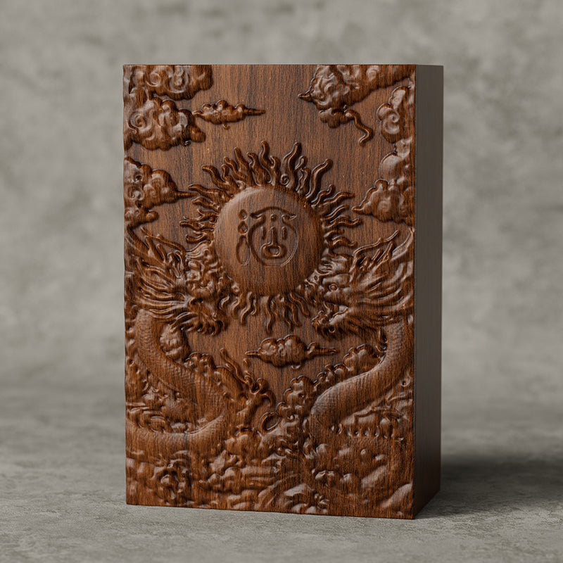Hộp Rượu Gỗ Chạm Nổi Louis XIII Đẳng Cấp - hộp đựng rượu theo yêu cầu thương hiệu OEM/ODM