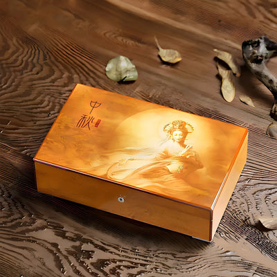 Hộp Bánh Trung Thu Khắc Chạm Truyện Thần Thoại