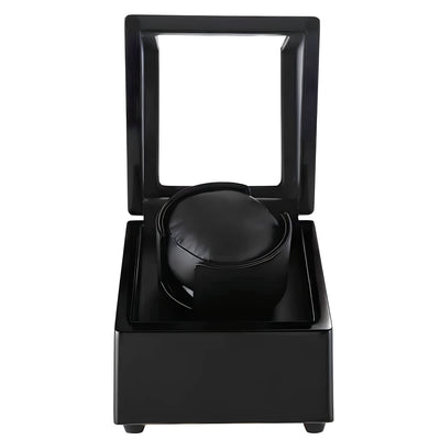 Professional All-Black Watch Winder Box