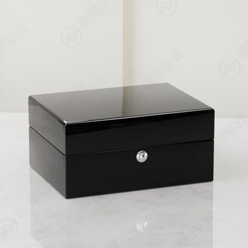 Hộp Đồng Hồ Đen Khóa Tròn Kim Loại Cao Cấp - đóng gói quà tặng đồng hồ cao cấp OEM/ODM