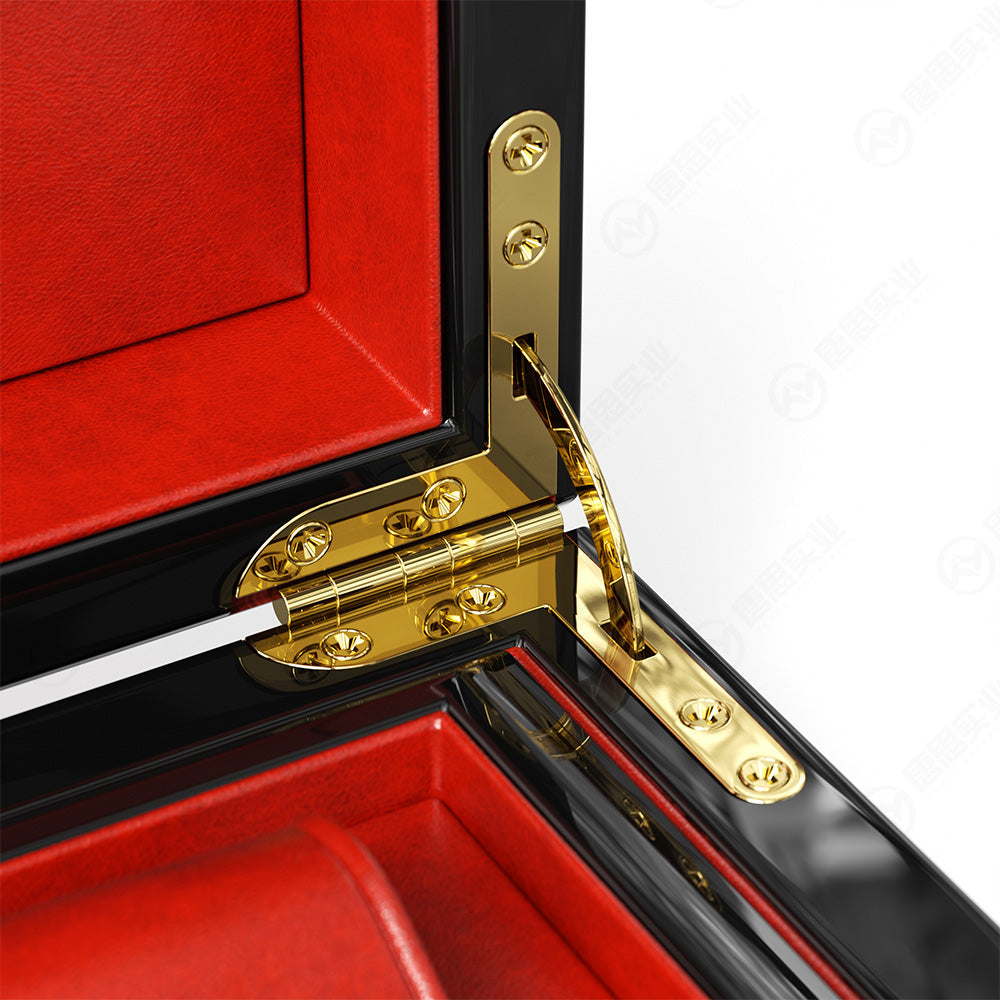 Hộp Đồng Hồ Vuông Viền Đen Hiện Đại Cao Cấp - đóng gói quà tặng đồng hồ cao cấp OEM/ODM