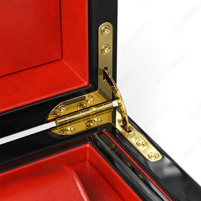 Hộp Đồng Hồ Vuông Viền Đen Hiện Đại Cao Cấp - đóng gói quà tặng đồng hồ cao cấp OEM/ODM