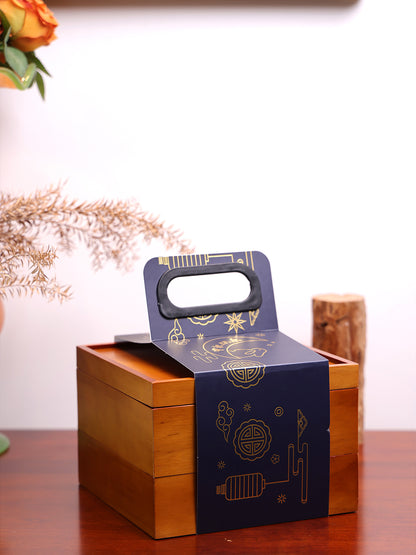 Hộp Trung Thu Gỗ Thông Cầm Tay Cao Cấp