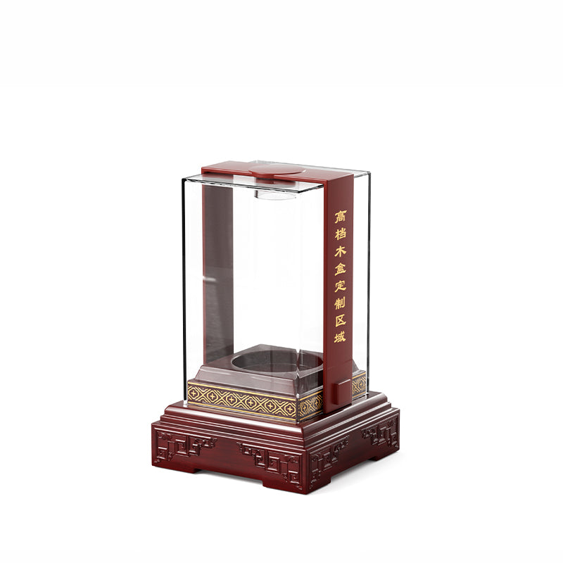 Hộp Rượu Acrylic Trong Suốt Cao Cấp - bên trong lót nhung sang trọng bảo vệ chai rượu