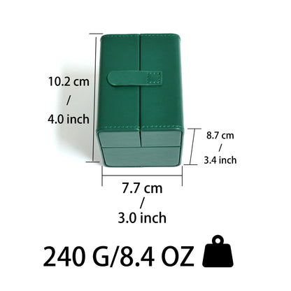 Hộp Đồng Hồ Xanh Hai Cánh Gỗ Cao Cấp - hộp đựng đồng hồ theo yêu cầu thương hiệu B2B