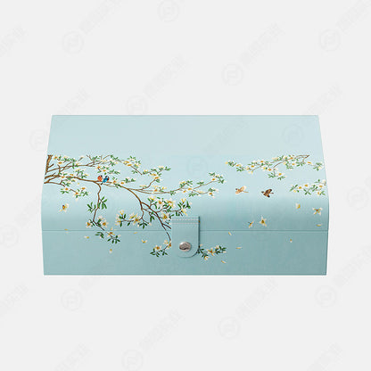 Hộp Bánh Trung Thu Gỗ Da Xanh Cao Cấp