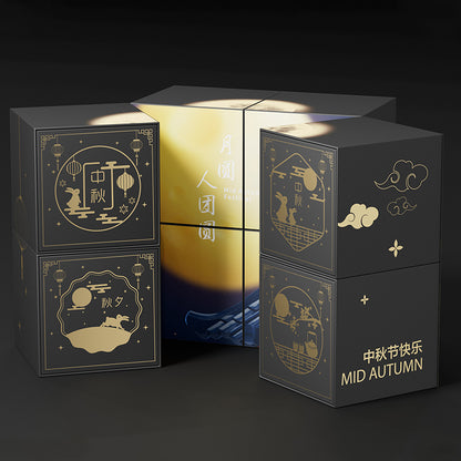 Hộp Bánh Trung Thu Moon Series Đen Huyền Bí