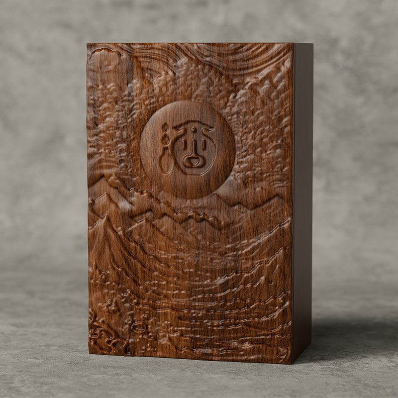 Hộp Rượu Gỗ Chạm Nổi Louis XIII Đẳng Cấp - bên trong lót nhung sang trọng bảo vệ chai rượu