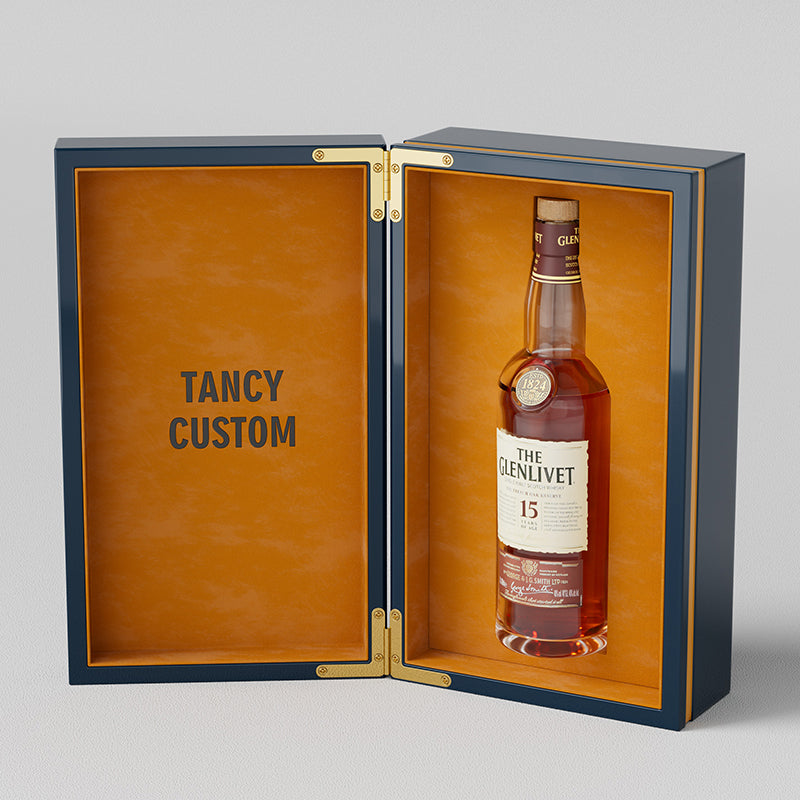Hộp Rượu Đơn Sang Trọng TANCY CUSTOM - đóng gói quà tặng rượu vang whisky cao cấp