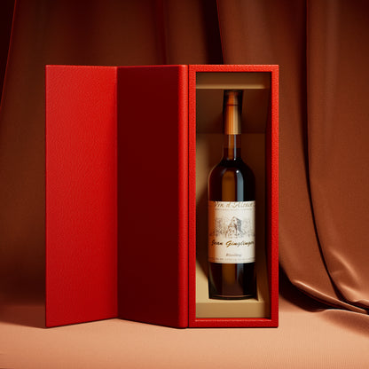 Hộp Rượu Da Đỏ Lót EVA Cao Cấp - đóng gói quà tặng rượu vang whisky cao cấp