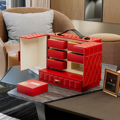 Hộp Bánh Trung Thu Da Phong Cảnh Sang Trọng