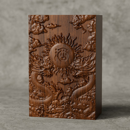 Hộp Rượu Gỗ Chạm Nổi Louis XIII Đẳng Cấp - hộp đựng rượu theo yêu cầu thương hiệu OEM/ODM