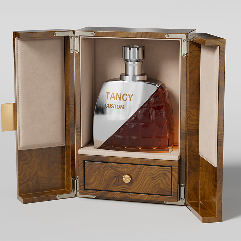 Tủ Rượu Whisky Hai Cánh Gỗ Sang Trọng - hộp đựng rượu theo yêu cầu thương hiệu OEM/ODM