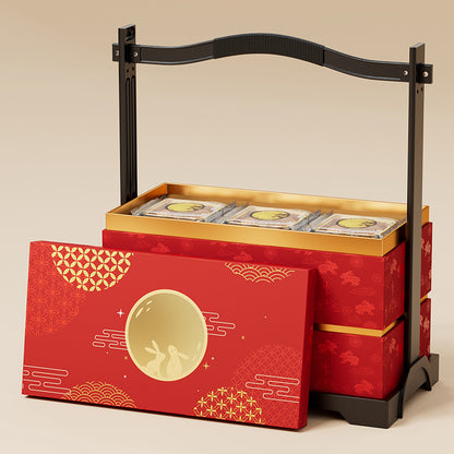 Hộp Bánh Trung Thu Quai Xách Cao Cấp Mẫu Mới