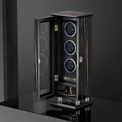 Hộp Lên Dây Đồng Hồ Cao Cấp Đa Khe Tự Động