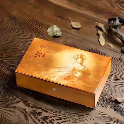 Hộp Bánh Trung Thu Khắc Chạm Truyện Thần Thoại