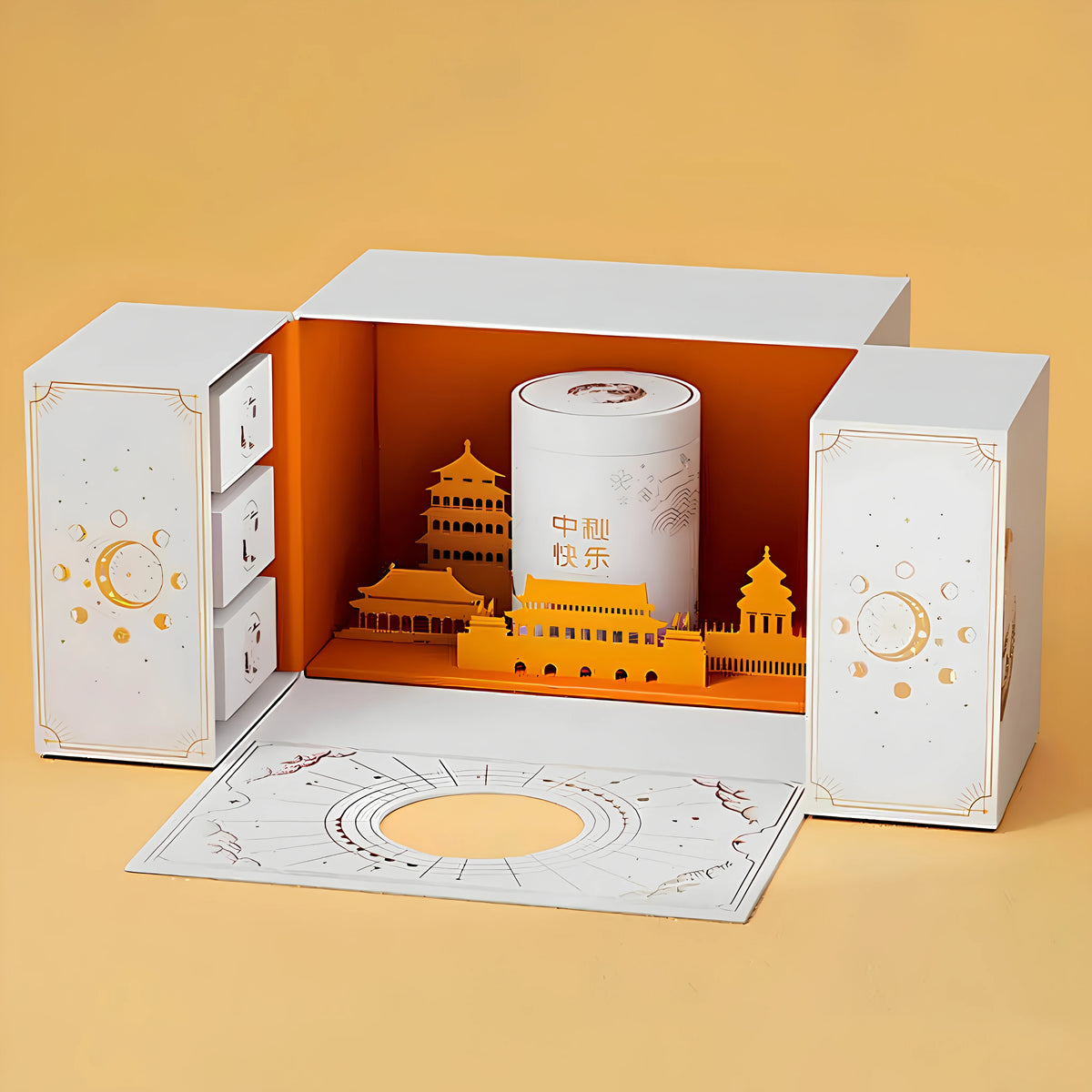 Hộp Bánh Trung Thu Series Họa Tiết Skyline Thành Phố