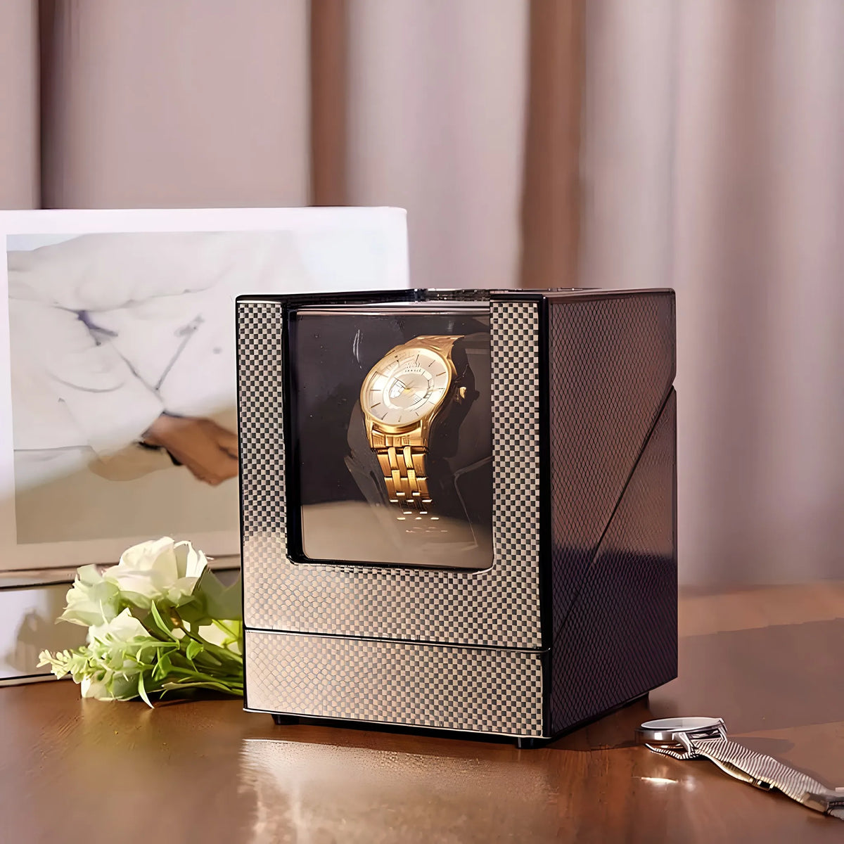 Hộp Lên Dây Đồng Hồ Tự Động Dành Cho Nam
