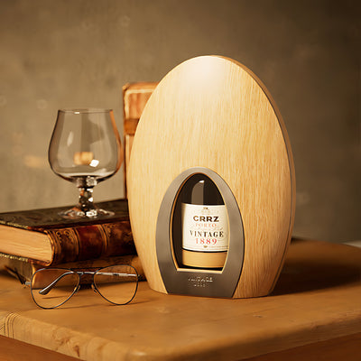 Hộp Rượu Gỗ Oval Hình Trứng Cao Cấp