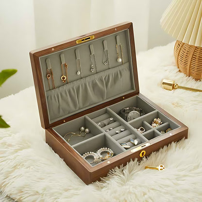 Hộp Trang Sức Gỗ Có Khóa Bảo Mật