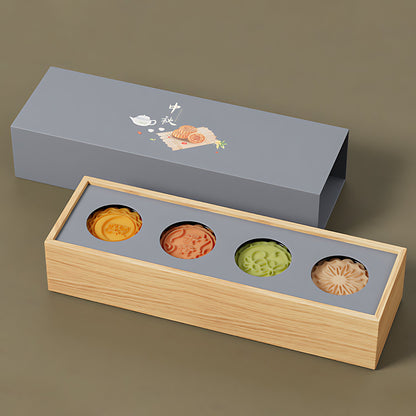 Hộp Bánh Trung Thu 4 Ngăn Kiểu Ngăn Kéo
