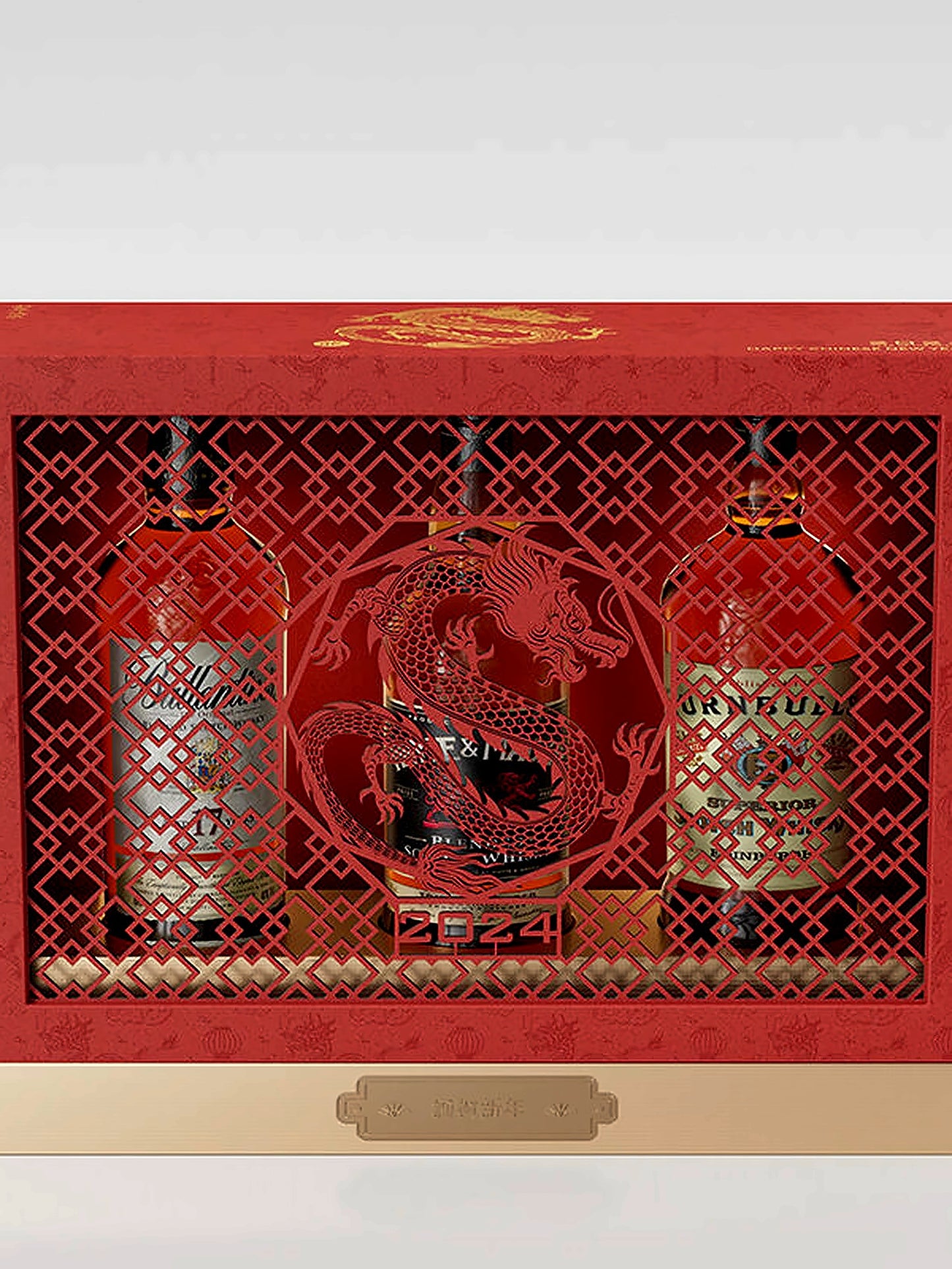 Hộp Rượu Đỏ CắtRỗng Ruột Hiện Đại
