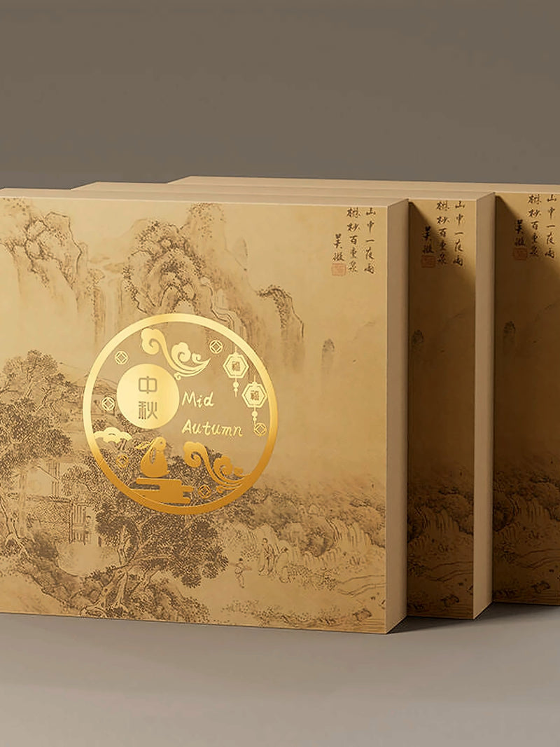 Hộp Bánh Trung Thu Kraft Giấy Lớn