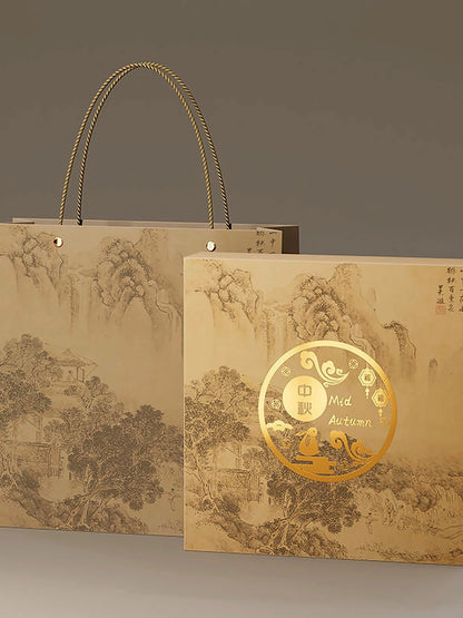 Hộp Bánh Trung Thu Kraft Giấy Lớn