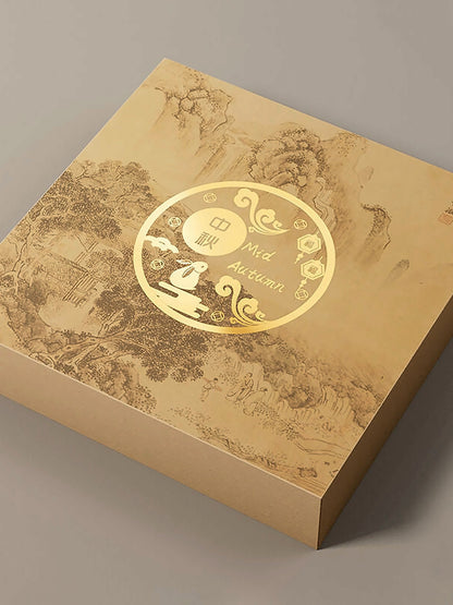 Hộp Bánh Trung Thu Kraft Giấy Lớn