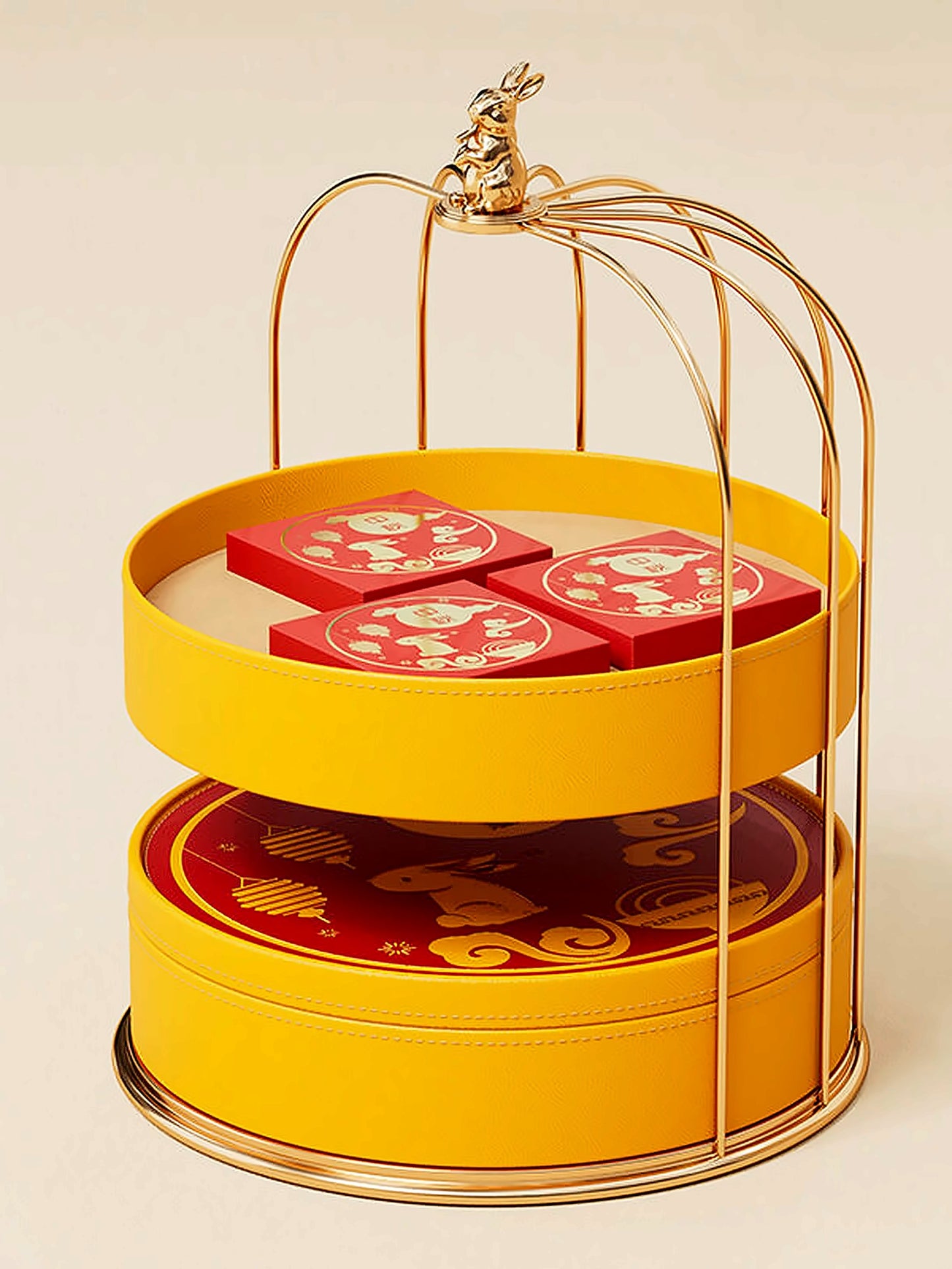 Hộp Bánh Trung Thu Hình Lồng Chim