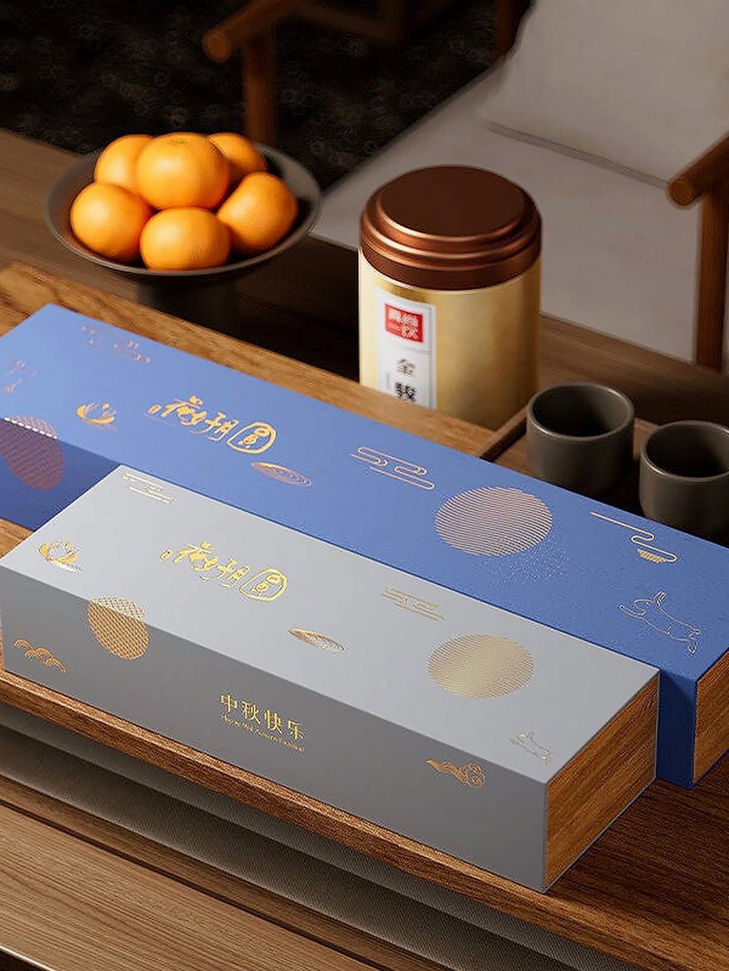 Hộp Bánh Trung Thu 4 Ngăn Kiểu Ngăn Kéo