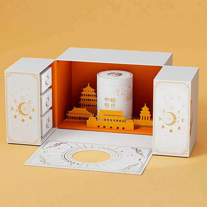 Hộp Bánh Trung Thu Series Họa Tiết Skyline Thành Phố