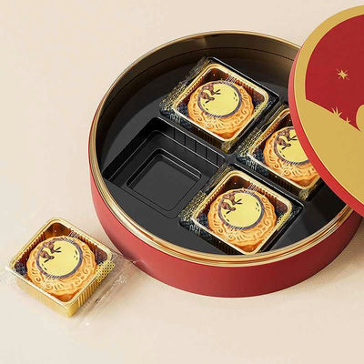 Hộp Thiếc Bánh Trung Thu Bọc Vải