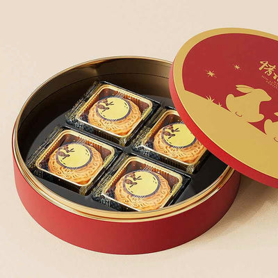 Hộp Thiếc Bánh Trung Thu Bọc Vải
