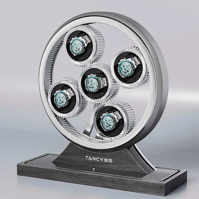 Hộp Lên Dây Đồng Hồ Hiển Thị Bánh Răng Cơ Học