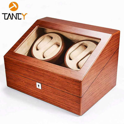 Hộp Lên Dây Đồng Hồ Vân Gỗ Tương Thích Rolex