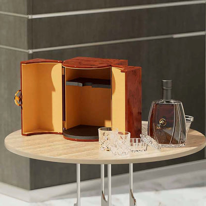 Hộp Quà Tặng Rượu Mạnh Luxury Thiết Kế Hai Cửa Sang Trọng
