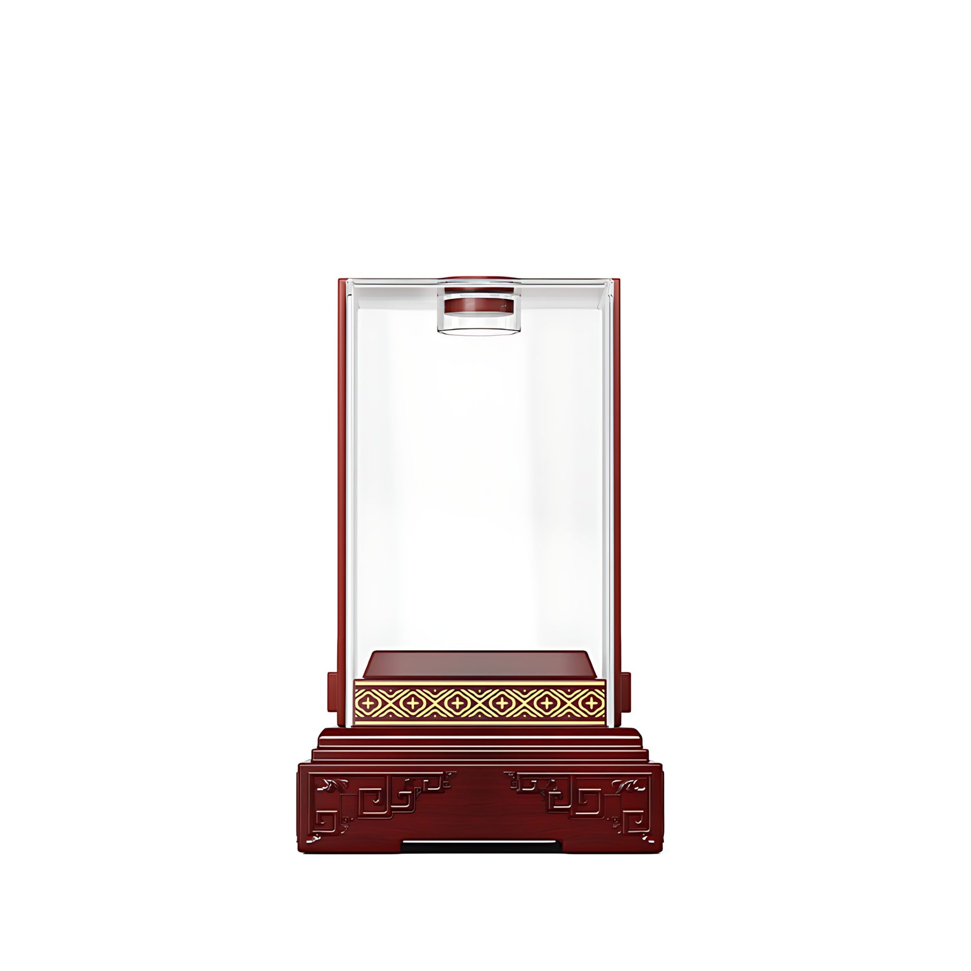 Hộp Rượu Acrylic Khung Gỗ Cao Cấp - chi tiết cửa sổ acrylic lộ chai rượu, khung gỗ chắc chắn tinh xảo chất lượng cao cấp