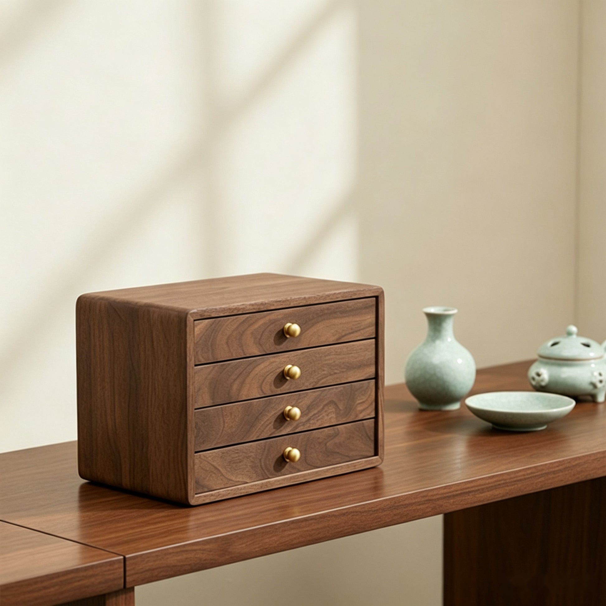 Hộp Trang Sức Đen Đa Tầng Sang Trọng - sản phẩm theo yêu cầu thương hiệu B2B