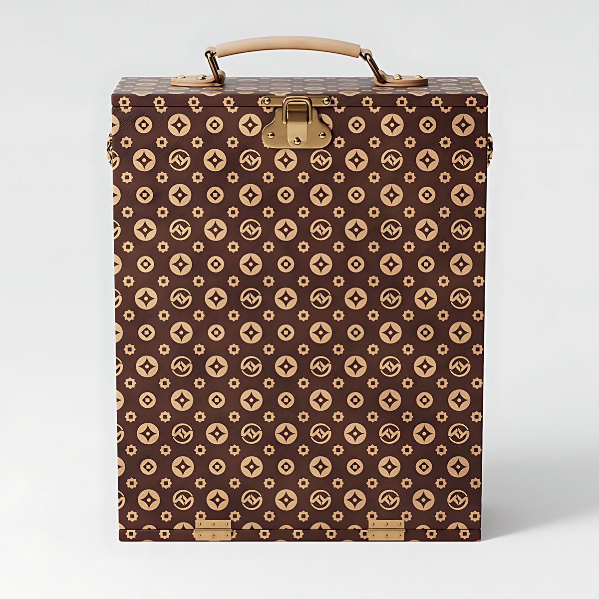 Luxury Premium Wine Leather Suitcase