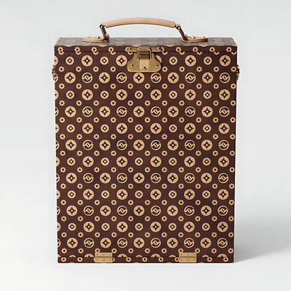 Luxury Premium Wine Leather Suitcase