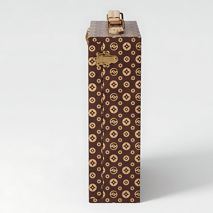 Luxury Premium Wine Leather Suitcase